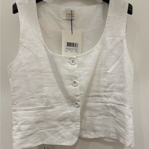 DISSH White Button Down Shirt